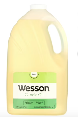 Wesson Pure & Cholesterol Free Canola Oil 1 Gal